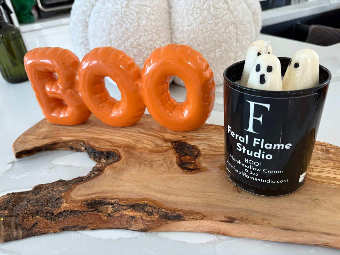 Ghost Marshmallow Cream | Halloween Soy Candle | 9.5 oz