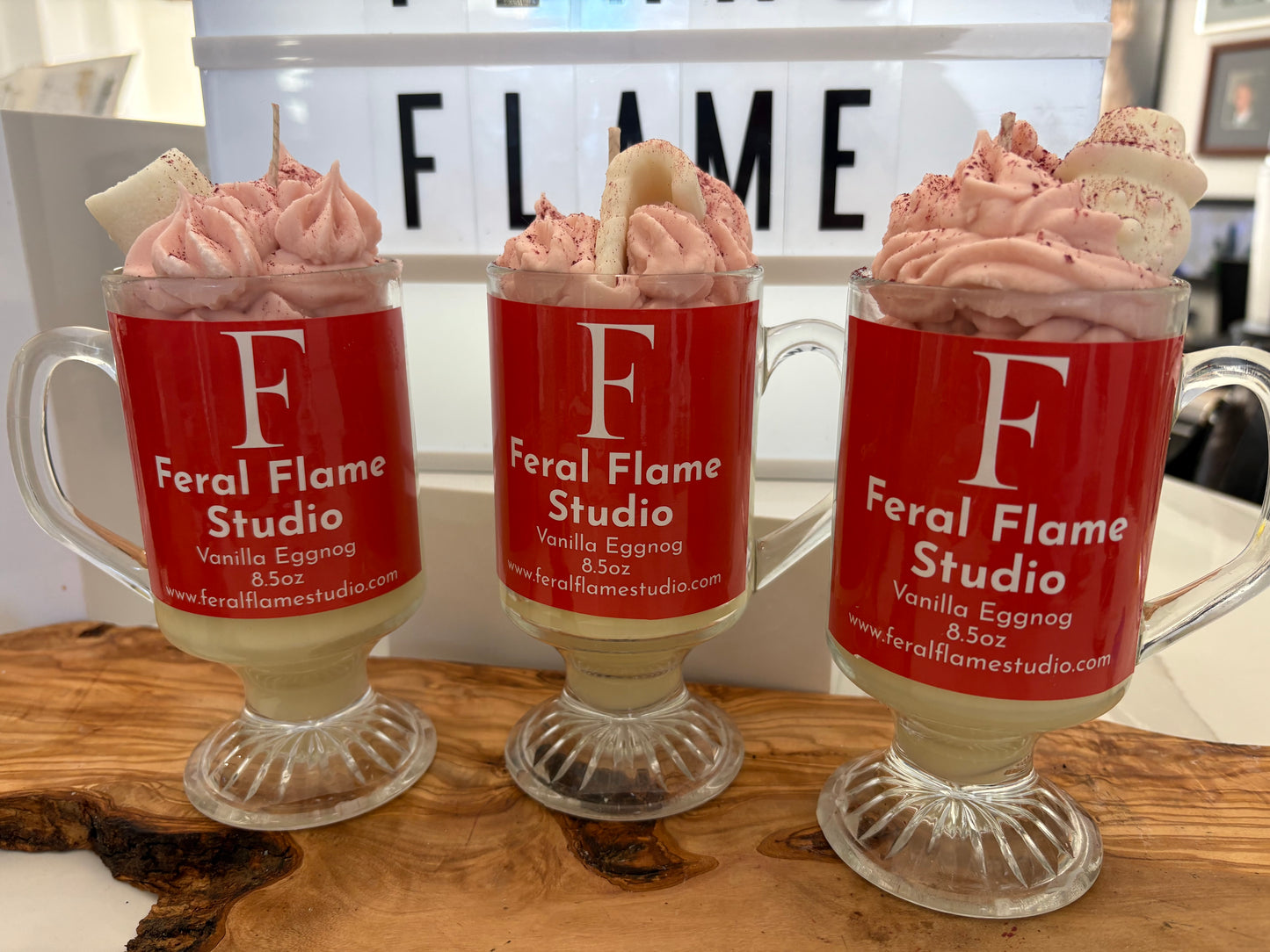 Cinnamon Vanilla Eggnog | Soy Candle | 8.5 oz