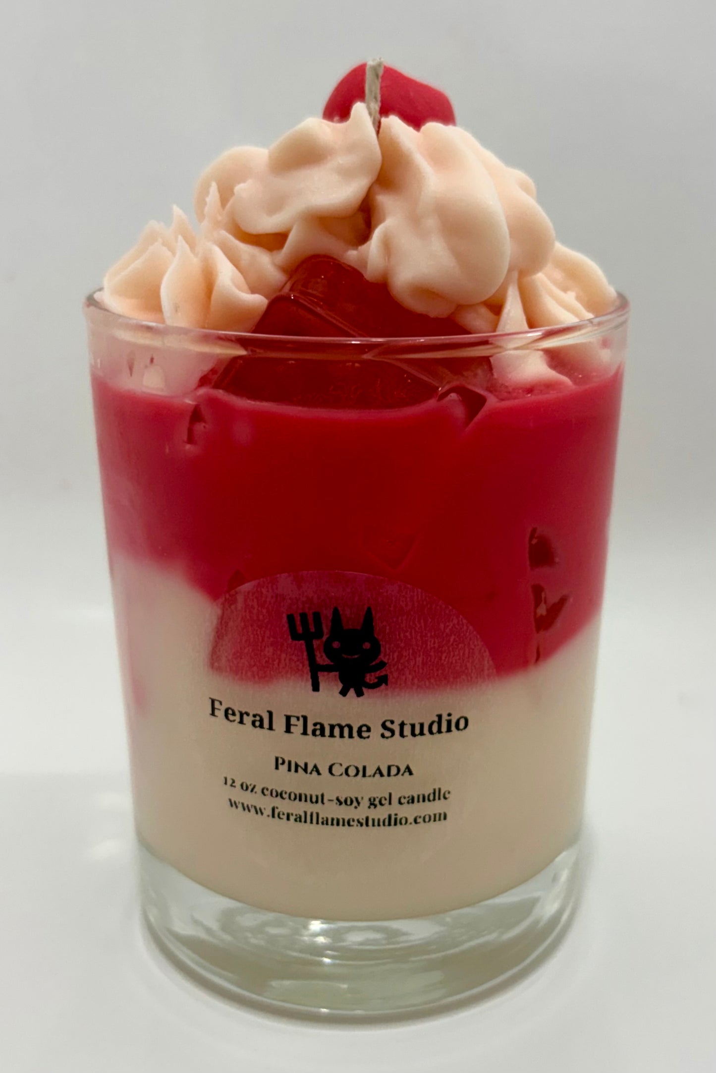 Pina Colada Dessert Candle – Coconut Soy Gel | 12 oz
