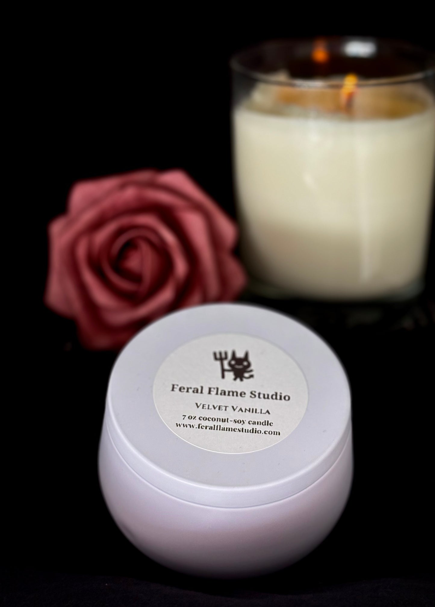 Feral Flame Studio Candle | 7 oz Coconut Soy (Metal Tin)