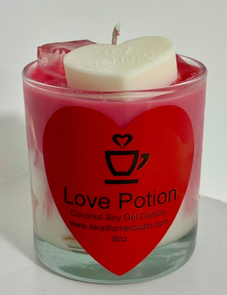 Love Potion | Coconut-Soy Gel Candle | 8 oz