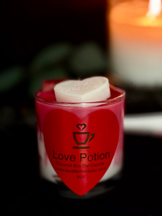 Love Potion | Coconut-Soy Gel Candle | 8 oz