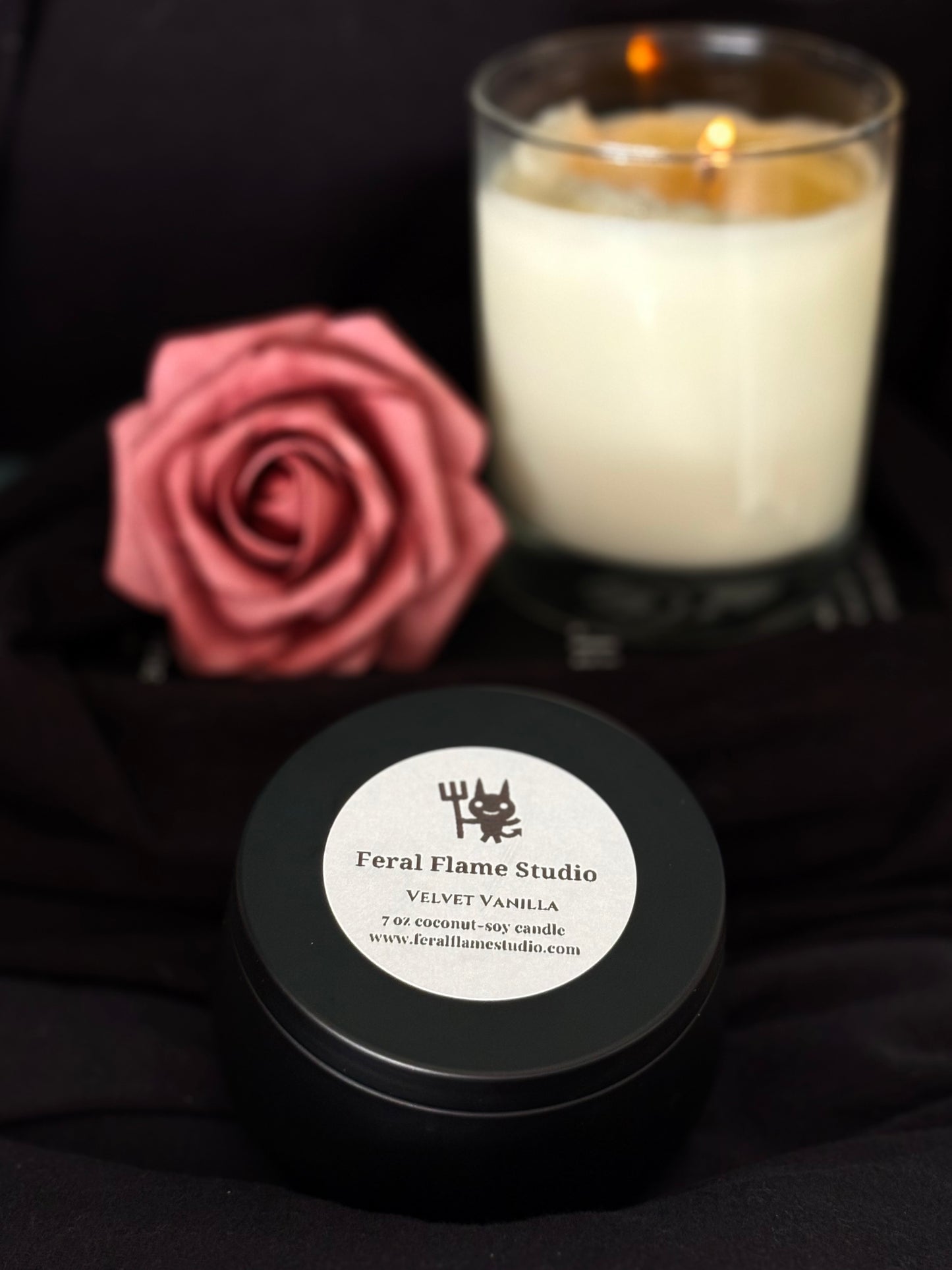 Feral Flame Studio Candle | 7 oz Coconut Soy (Metal Tin)