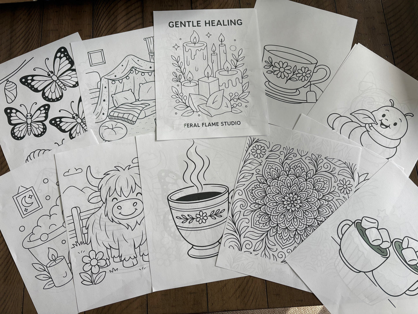 Gentle Healing | Coloring Book | Digital Download