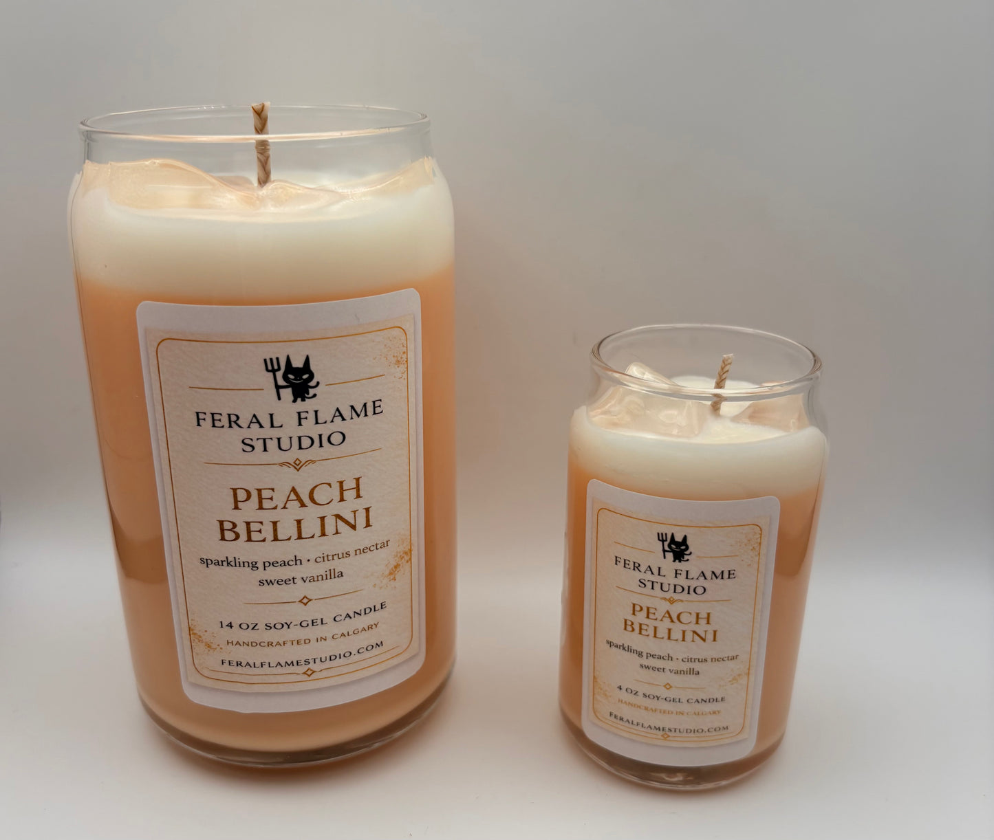 Peach Bellini | Coconut-Soy Gel