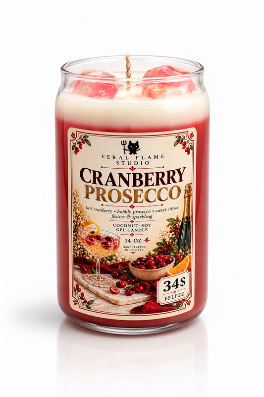 Cranberry Prosecco | Coconut-Soy Gel Candle