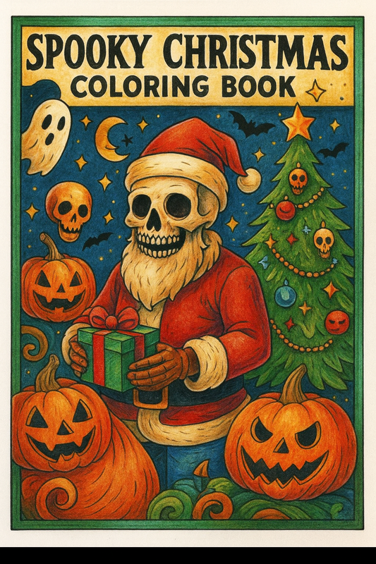 Spooky Christmas | Coloring Book | Digital Download