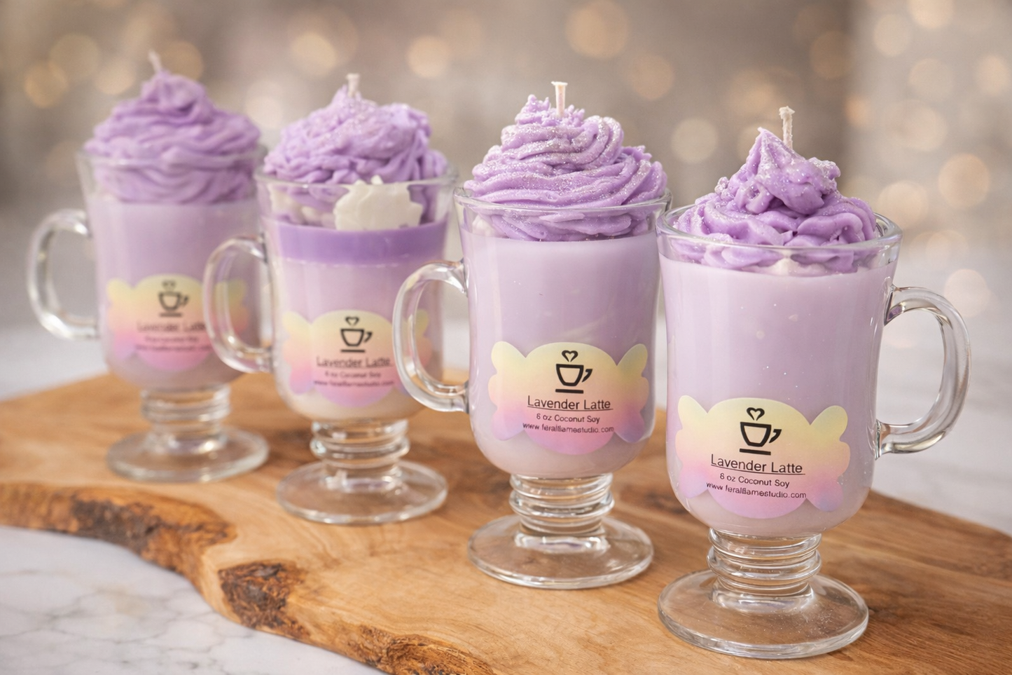 Lavender Latte | Whipped Coconut Soy Candle | 8 oz