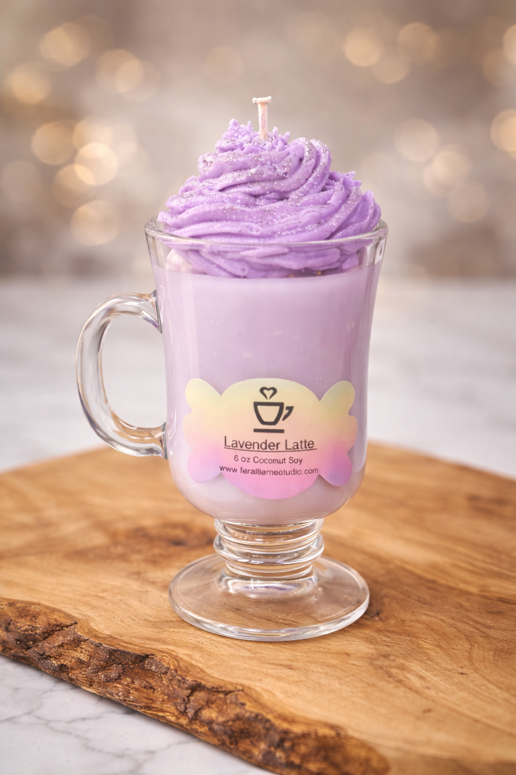 Lavender Latte | Whipped Coconut Soy Candle | 8 oz