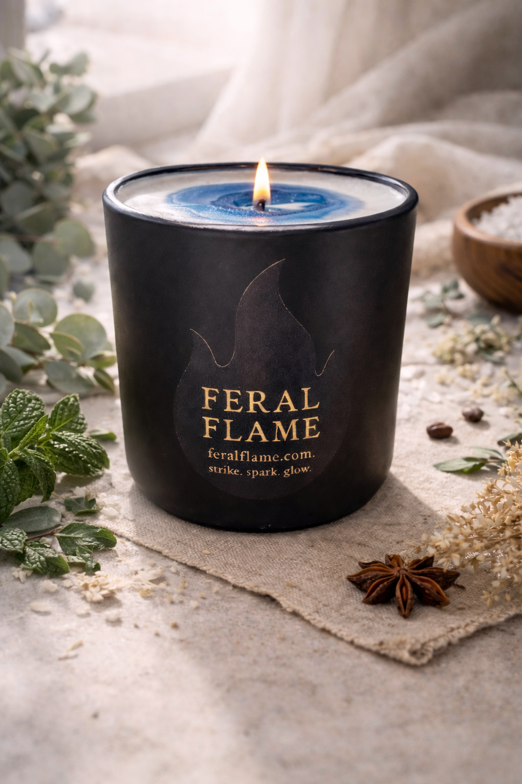 🕯️ Feral Flame Signature Candle | Coconut Soy - 👉 ⭐ Customer Favourite