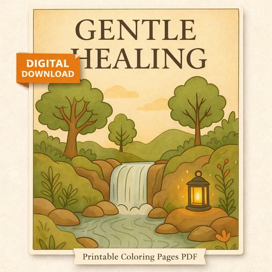 Gentle Healing | Coloring Book | Digital Download