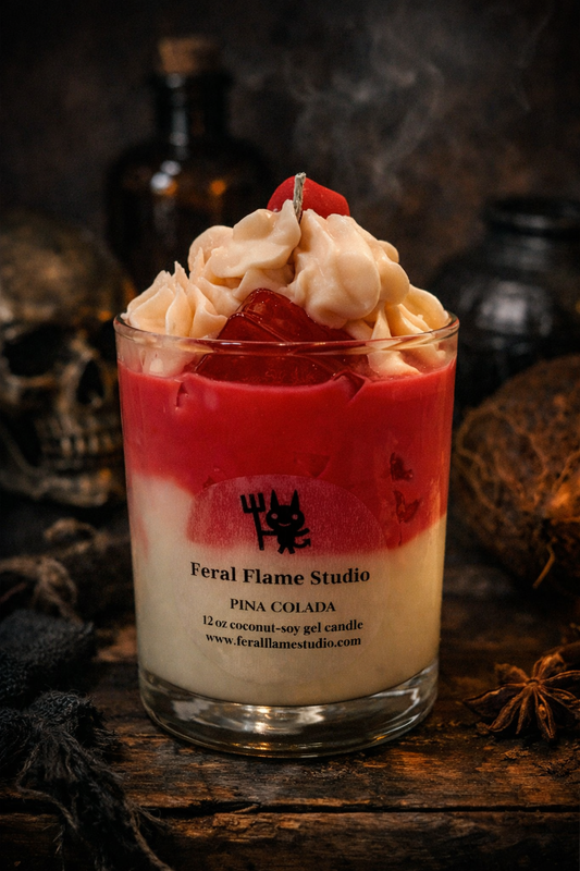 Pina Colada Dessert Candle – Coconut Soy Gel | 12 oz