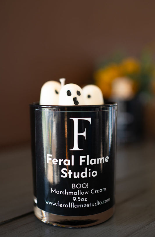 Ghost Marshmallow Cream | Halloween Soy Candle | 9.5 oz